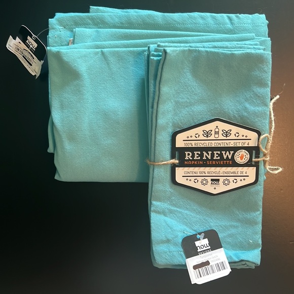 ECO-friendly/wrinkle resistant now DESIGNS 100% recycled content s/4 napkins-NWT - Picture 12 of 16